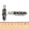 Natural Obsidian Pendants G-K338-28P-02-3