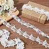 4 Yards 4 Styles Polyester Flower Lace Ribbon OCOR-AR0001-72-4