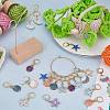 Shell & Starfish Shape Alloy Enamel Pendant Stitch Markers HJEW-SC00016-4