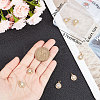 8Pcs Brass Micro Pave Clear Cubic Zirconia Charms KK-BBC0005-61-3
