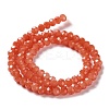 Baking Paint Imitation Jade Glass Bead Strands DGLA-A034-J8MM-A12-5
