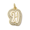 Brass Micro Pave Cubic Zirconia Pendants KK-K354-02G-H-1
