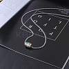 304 Stainless Steel Pride Flag/Rainbow Flag Column Pendant Box Chain Necklaces for Men WG592AE-01-1