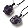 Irregular Nuggets Natural Mixed Gemstone Pendant Necklace G-H286-02-2