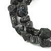 Raw Rough Natural Black Tourmaline Beads Strands G-M453-A01-01-4