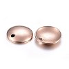 Ion Plating(IP) 304 Stainless Steel Dome Charms STAS-H472-02RG-10mm-2