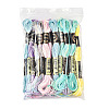 24 Skeins 6 Colors 6-Ply Polyester Embroidery Floss OCOR-FS0001-04-6