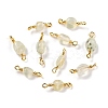 Natural Prehnite Links Connectors G-K316-02D-G-RS-1