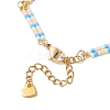 Glass Seed Beads Link Bracelets BJEW-MZ00148-02-4