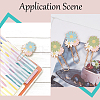 6Pcs 2 Colors Daisy Zinc Alloy Enamel Paper Clips AJEW-SC0002-83-5