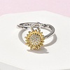 Rotatable Open Finger Rings for Women LS-RJEW-H245-02PG-2
