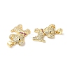 Brass Micro Pave Colorful Cubic Zirconia Pendants ZIRC-L103-040G-2