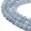 Natural Angelite Beads Strands X-G-G161-A05-03-4