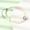 Polyester Multi-Strand Bracelets FB-CBA983F-02P-01-1