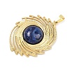 Dyed Natural Lapis Lazuli Pendants STAS-B109-01G-05-2