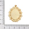 Natural White Shell Oval Pendants KK-F919-47G-3