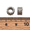 Brass Micro Pave Cubic Zirconia European Beads KK-Z126-06P-2
