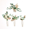 Alloy Hair Forks & Hair Combs Set PW-WG8F762-01-3
