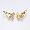 Brass Micro Pave Cubic Zirconia Charms LS-RB-I077-08G-RS-2