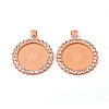 Alloy Pendant Cabochon Settings PALLOY-WH0066-33D-1