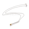 Brass Matchstick Pendant Necklaces LS-NJEW-F279-01S-RS-3