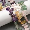 Chakra Natural Amethyst & Rose Quartz & Quartz Crystal & Citrine & Green Aventurine Beads Strands G-Z091-A11-1