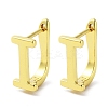 Brass Letter Stud Earrings for Women EJEW-A038-01I-G-1