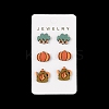Thanksgiving Stud Earrings Set EJEW-U016-01P-03-1