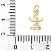 Brass Micro Pave Cubic Zirconia Angel Charms KK-K368-52G-3