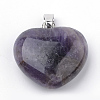 Natural Amethyst Pendants X-G-S219-18D-1