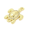 Brass Micro Pave Clear Cubic Zirconia Connector Charms KK-D325-06G-02-2