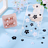 100Pcs 10 Styles Flower Resin Cabochons RESI-TA0004-28A-7