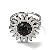 Sun 304 Stainless Steel Open Cuff Rings STAS-Z060-08P-01-2
