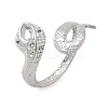 304 Stainless Steel Open Cuff Rings for Women RJEW-A079-06A-P-4