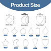 22Pcs 11 Styles 304 Stainless Steel Pendants STAS-TA0003-20-4