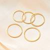 304 Stainless Steel Plain Band Rings STAS-I160-F-G-1