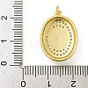 Rack Plating Brass Micro Pave Cubic Zirconia Pendants KK-Z067-20G-3