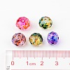 Faceted Spray Painted Glass Beads X-DGLA-R032-10mm-M-4