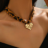 Summer Alloy Pendant Leopard Print Cord Necklaces FS-WG0DEDB-10-1