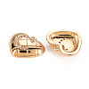 Brass Micro Pave Clear Cubic Zirconia Pendants KK-S360-144C-NF-2
