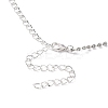 Fashionable Wedding Rhinestone Necklace and Stud Earring Jewelry Sets X-SJEW-R046-10-3