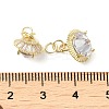 Brass with Glass Pendant KK-Q793-09G-3