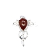Natural Carnelian Teardrop Pendants PW-WG60016-23-1