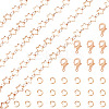 DIY Brass Star & Oval Link Chains Necklaces & Bracelets Making Kits DIY-TA0011-17-3