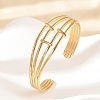304 Stainless Steel Cuff Bangles for Women BJEW-B120-01G-02-1