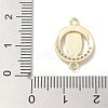 Rack Plating Brass Micro Pave Clear Cubic Zirconia Religion Virgin Mary Connector Charms KK-L224-094G-07-3