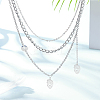 12Pcs 2 Colors 201 Stainless Steel Pendants STAS-UN0052-24-5