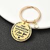 Valentine's Day Brass & 201 Stainless Steel Keychain KEYC-YW00097-03-1