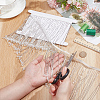 1 Yard Polyester Lace Ribbon with Glass Beads Tassel OCOR-NB0002-13C-3