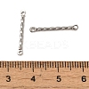 Non-Tarnish 304 Stainless Steel Connector Charms STAS-Q323-02B-P-3